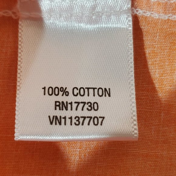 CHEROKEE Ombre Orange/White Sleeveless Ruffled Tank Cotton Dress, 5T - Picture 5 of 6